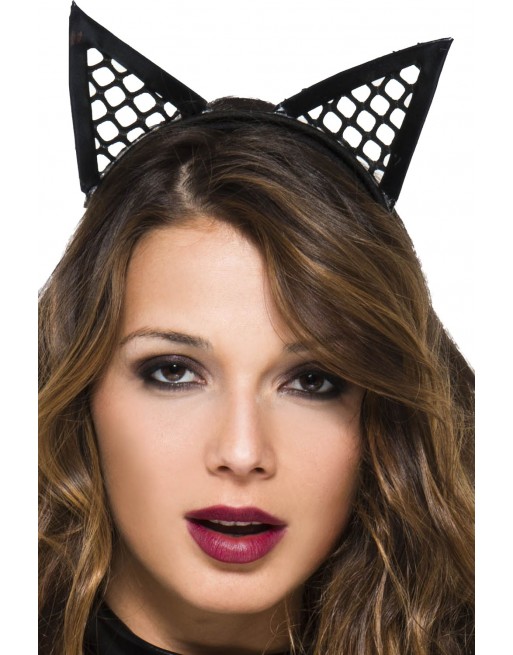 Oreilles de chatte pointues filet - ML70854BLK Oreilles de chatte pointues filet - ML70854BLK