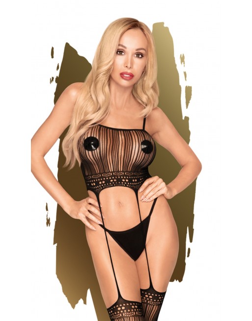 Bodystocking Noir Sex dealer - PH0034BLK Bodystocking Noir Sex dealer - PH0034BLK