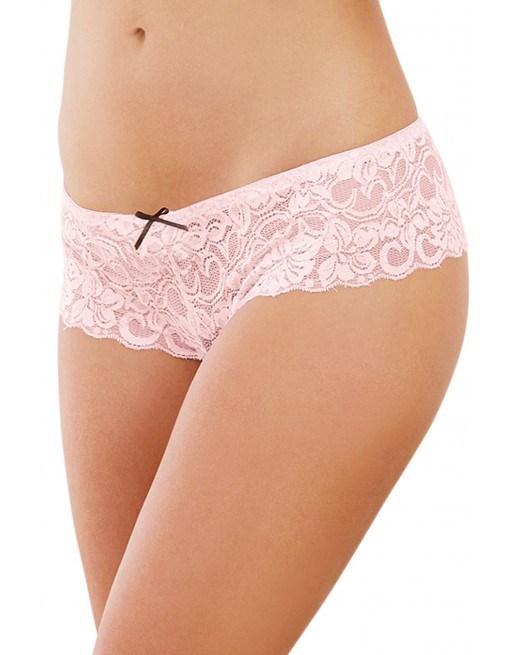 Shorty ouvert vieux rose court en dentelle - DG7177VPK Shorty ouvert vieux rose court en dentelle - DG7177VPK