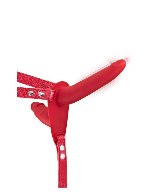 Double gode ceinture rouge vibrant - CC5310020030 Double gode ceinture rouge vibrant - CC5310020030