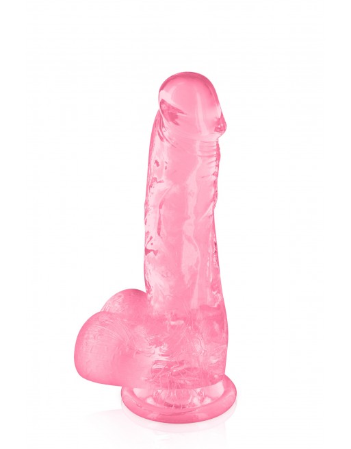 Gode jelly rose ventouse taille M 17.5cm - CC570130 Gode jelly rose ventouse taille M 17.5cm - CC570130