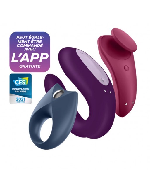 Coffret 3 sextoys connectés Partner Box 3 Satisfyer - CC597770 Coffret 3 sextoys connectés Partner Box 3 Satisfyer - CC597770