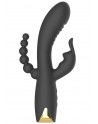 Vibromasseur triple stimulation très puissant noir USB - WS-NV062BLK