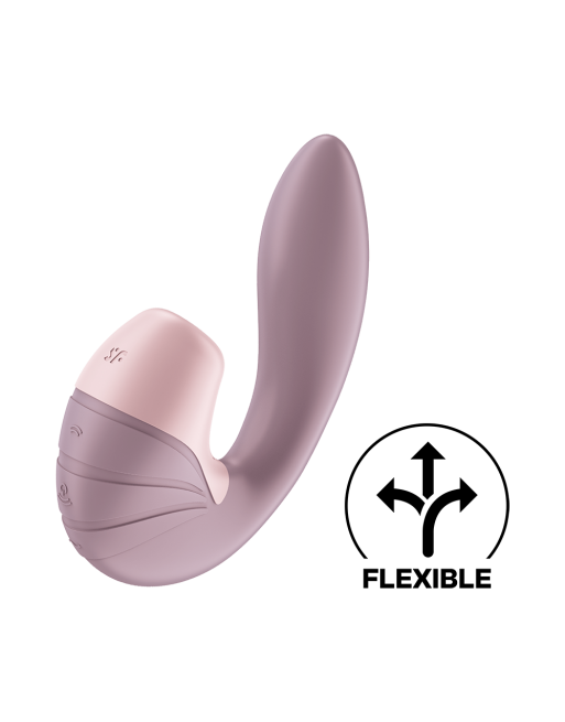 2 en 1 Vibromasseur point G avec stimulateur clitoris USB rose Supernova Satisfyer - CC597780 2 en 1 Vibromasseur point G avec stimulateur clitoris USB rose Supernova Satisfyer - CC597780