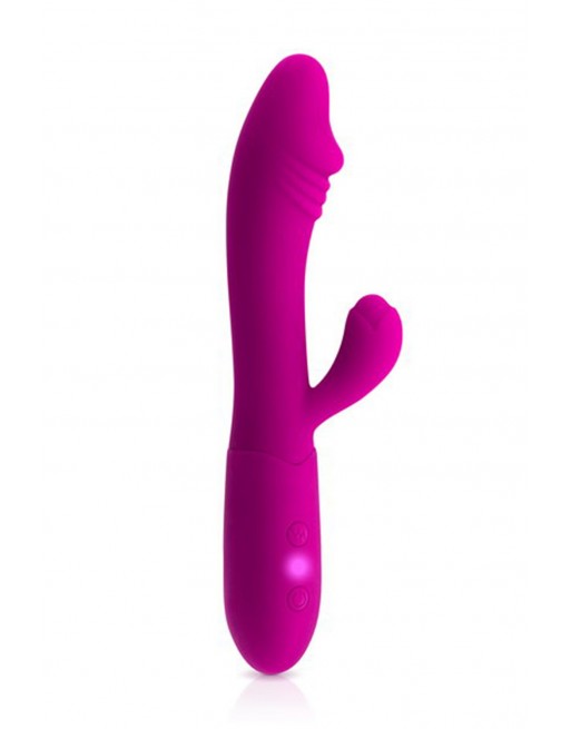 Vibromasseur rabbit Becca rose USB avec gland stimulant 10 programmes - CC531061 Vibromasseur rabbit Becca rose USB avec gland stimulant 10 programmes - CC531061