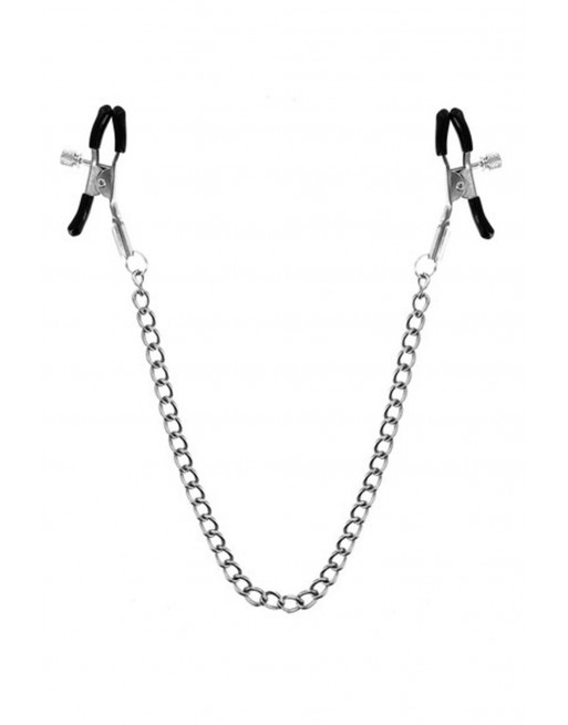 Chaîne pinces à seins 45cm embouts de protection - CC570046 Chaîne pinces à seins 45cm embouts de protection - CC570046