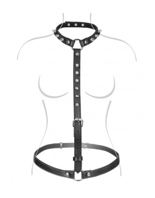 Harnais buste avec pointes picots Fetish Tentation - CC570410 Harnais buste avec pointes picots Fetish Tentation - CC570410