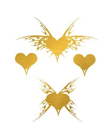 Tatouage éphémère - Effet or  - TAGold 14
