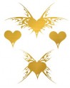 Tatouage éphémère - Effet or  - TAGold 14