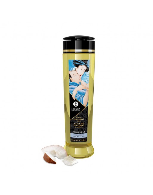 Huile de massage frissons de coco aphrodisiaque 240ml - CC1210 Huile de massage frissons de coco aphrodisiaque 240ml - CC1210