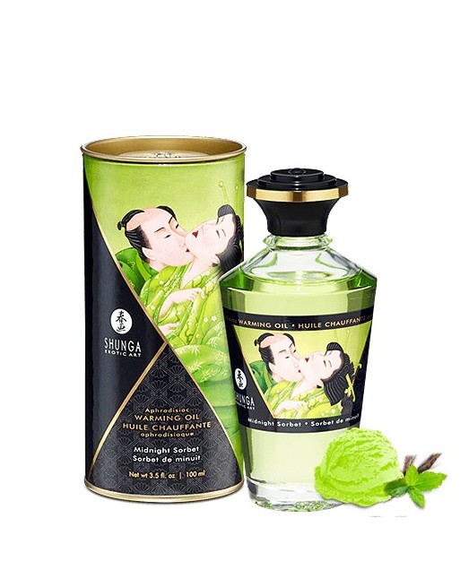 Huile chauffante sorbet de minuit melon comestible 100ml - CC812012 Huile chauffante sorbet de minuit melon comestible 100ml - CC812012