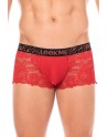 Boxer rouge en dentelle délicate - LM2006-67RED