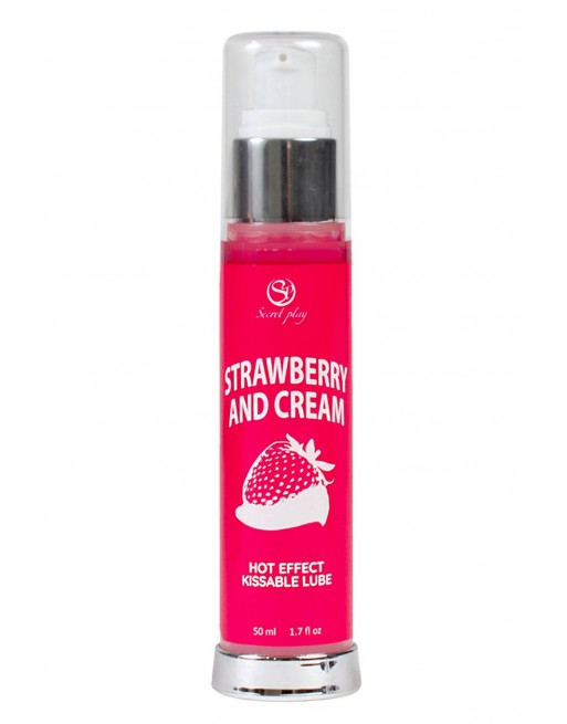2 en 1 Lubrifiant et huile de massage fraise à la crème chauffant 2 en 1 Lubrifiant et huile de massage fraise à la crème chauffant
