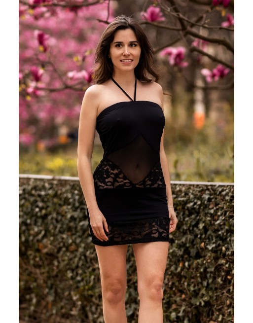 Robe bustier maille et dentelle Robe bustier maille et dentelle