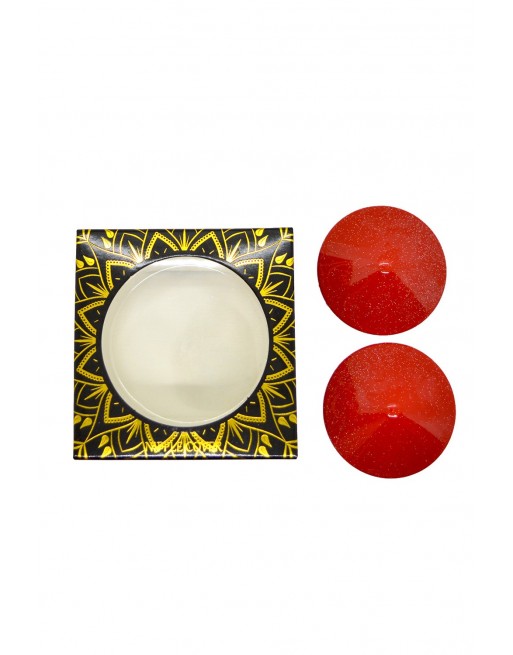 Nipple Métal rouge Cache tétons cône Nipple Métal rouge Cache tétons cône
