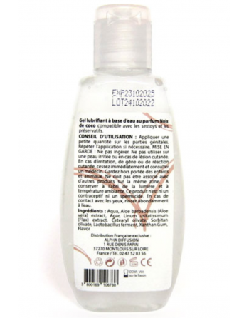Lubrifiant à base d'eau 100% naturel Noix de Coco 90 ml