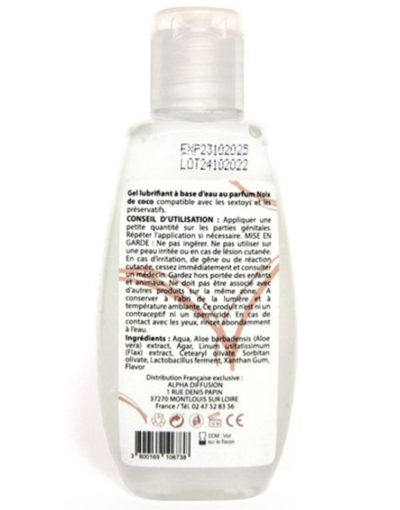 Lubrifiant à base d'eau 100% naturel Noix de Coco 90 ml