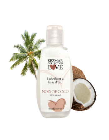Lubrifiant à base d'eau 100% naturel Noix de Coco 90 ml
