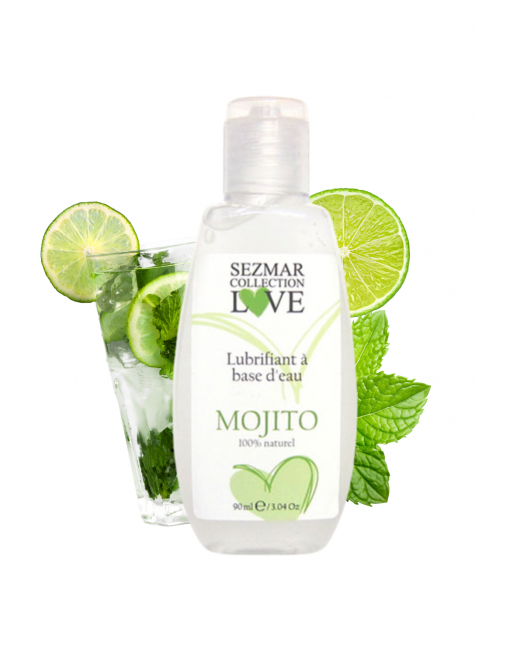 Lubrifiant à base d'eau 100% naturel Mojito 90 ml Lubrifiant à base d'eau 100% naturel Mojito 90 ml