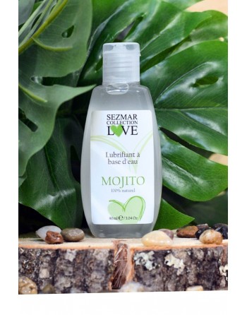 Lubrifiant à base d'eau 100% naturel Mojito 90 ml