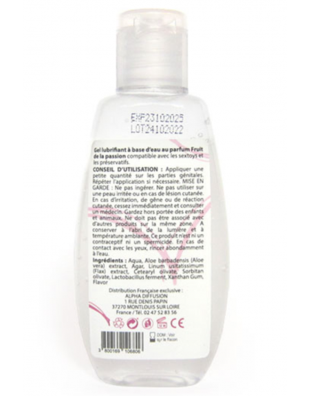 Lubrifiant à base d'eau 100% naturel Fruit de la passion 90ml