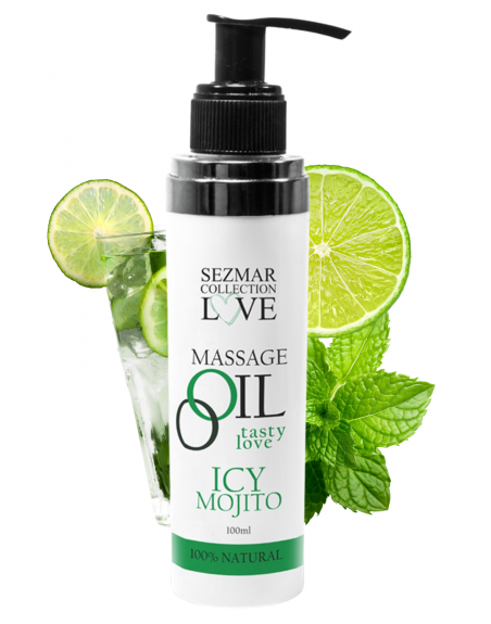 Huile de massage comestible mojito menthe 100ml