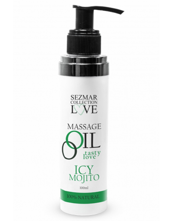 Huile de massage comestible mojito menthe 100ml