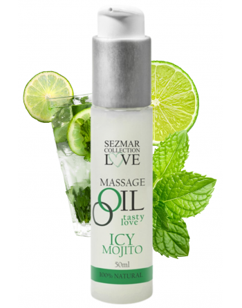 Huile de massage comestible mojito menthe 50ml