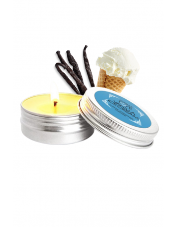 Mini Bougie de massage glace vanille 30ml