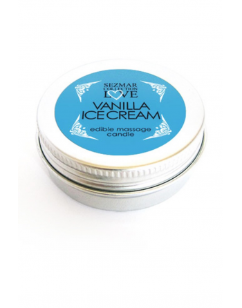 Mini Bougie de massage glace vanille 30ml