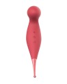 Oiseau du Paradis - Vibromasseur 2 en 1 avec vibration clitoridienne par membrane et embout stimulateur rouge