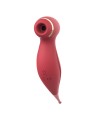 Oiseau du Paradis - Vibromasseur 2 en 1 avec vibration clitoridienne par membrane et embout stimulateur rouge